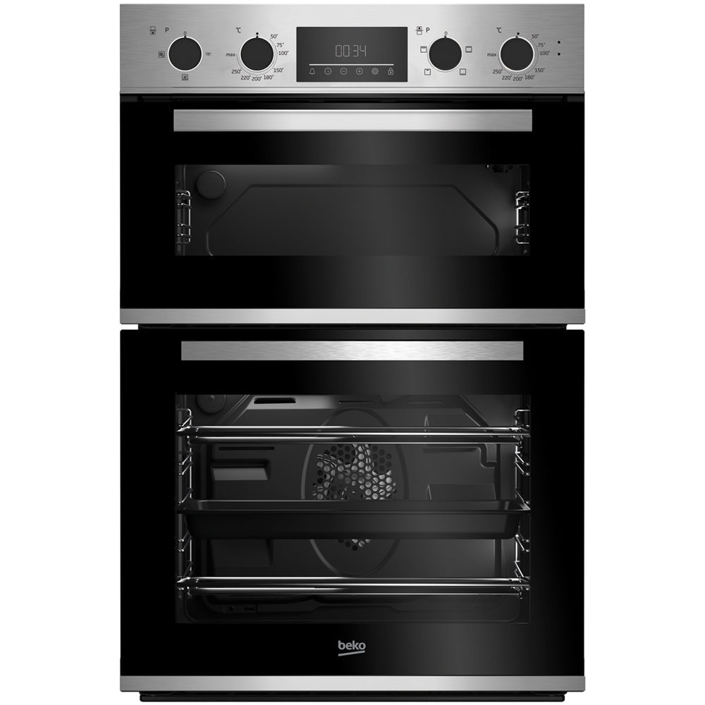 Beko CDFY22309X 60cm Built In Double Oven Stainless Steel