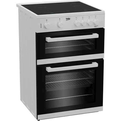 Beko ETC611W 60cm Oven Electric Cooker with Ceramic Hob White