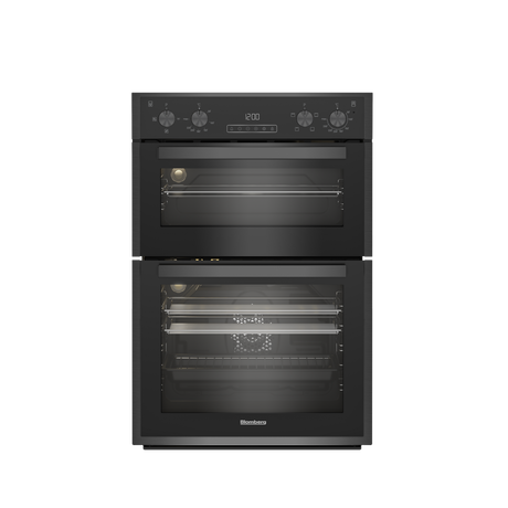 Blomberg RODN9202DX Built In Electric Double Oven Dark Steel