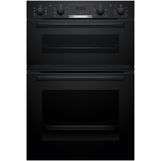 Bosch MBA533BB3B Series 4 Built-In Electric Double Oven Black - A+B Rated