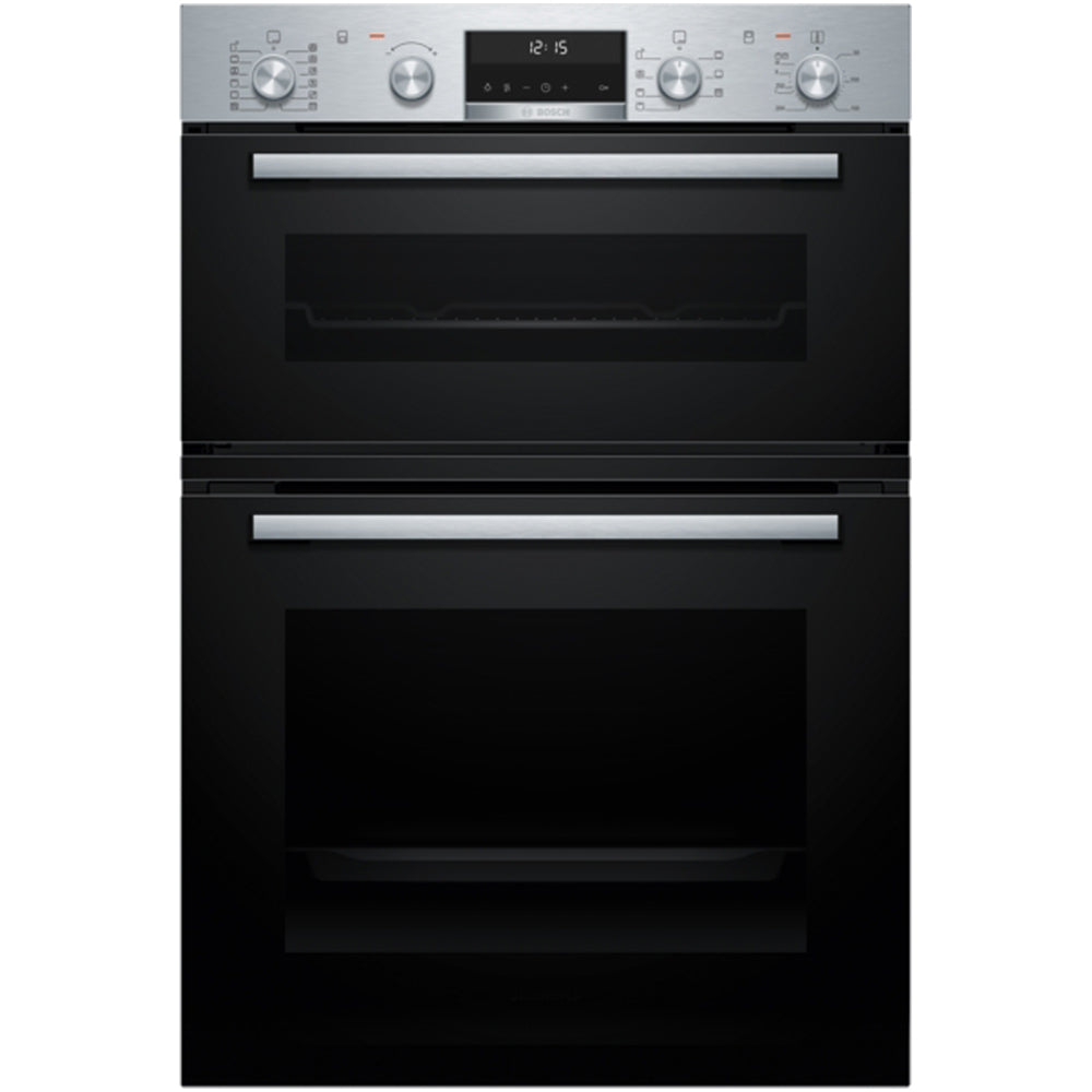 Bosch MBA578BS7B Series 6 Built-In Electric Double Oven Stainless Steel - A Rated