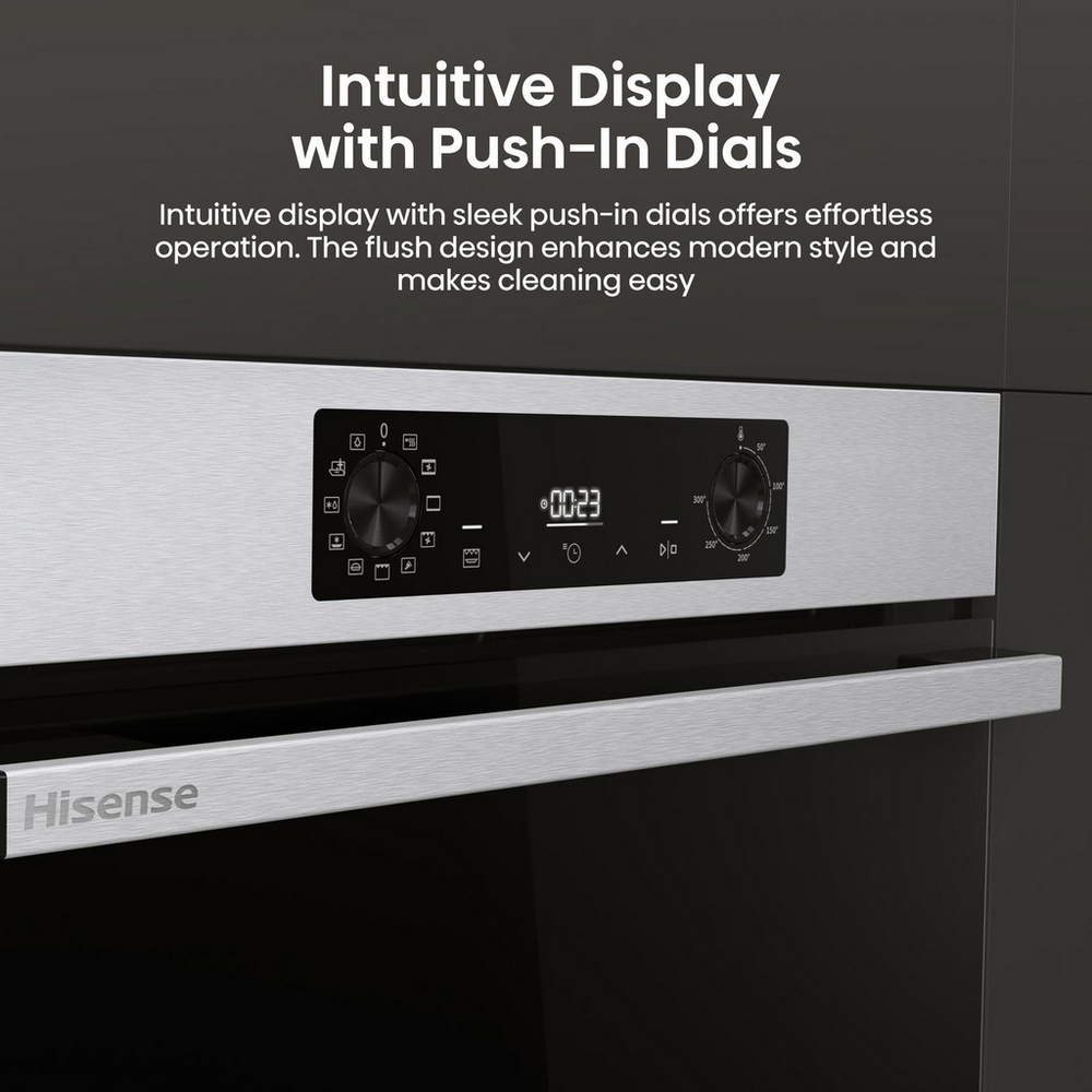 Hisense BI622AXPGUK Hi4 59.5cm Built In Electric Single Oven Stainless Steel