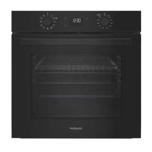 Hotpoint HO458CFBUK Class 2 Built-in Electric Single Oven with Air Fry Black