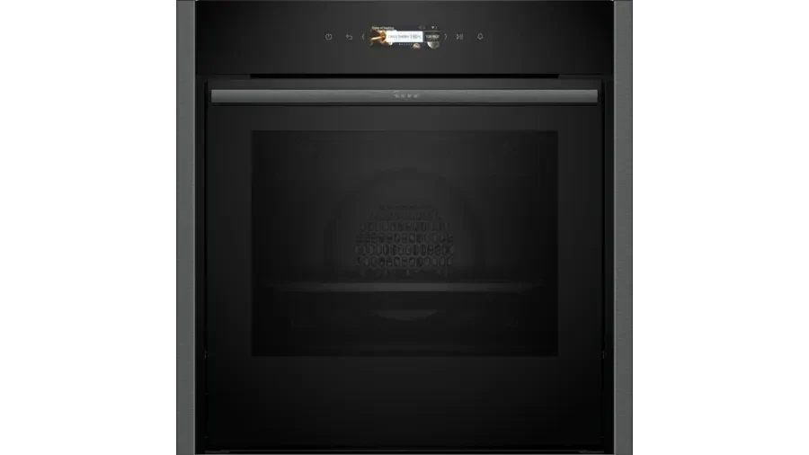 Neff B54CR71G0B N70 Slide and Hide Built-In Electric Single Oven Graphite Grey