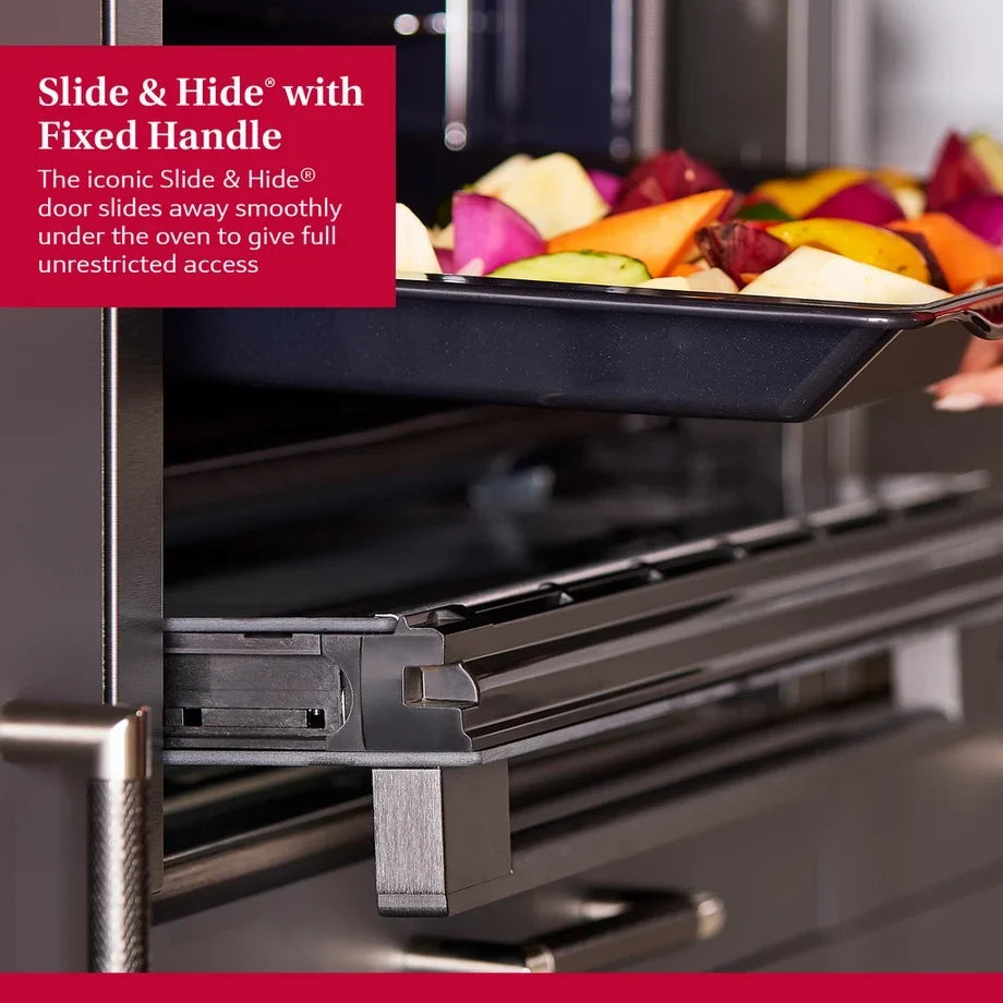 Neff B6ACH7AG7B N50 Slide & Hide Wifi Connected 60cm Built In Electric Single Oven with Pyrolytic Cleaning Graphite A+ Rated