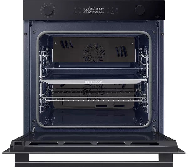 Samsung NV7B44205AK Series 4 Dual Cook 59.5cm Electric Smart Built in Single Oven in Black