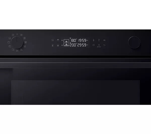 Samsung NV7B44205AK Series 4 Dual Cook 59.5cm Electric Smart Built in Single Oven in Black